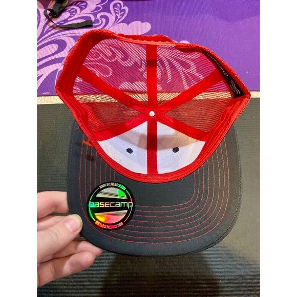 GAF Trucker Hat New Black / Red Basecamp - Picture 8 of 8